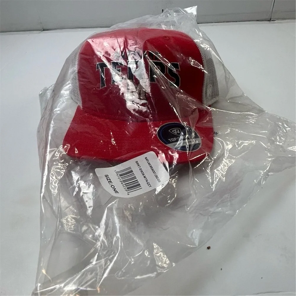 University of Maryland Terrapins Trucker Snapback Hat Red Unisex‎ Adjustable Cap